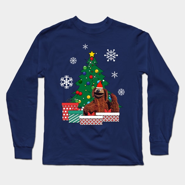 Rowlf The Dog Around The Christmas Tree Muppets Long Sleeve T-Shirt by Nova5